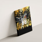 Personalised Collingwood Magpies City Of Football Team Canvas Wall Art Melbourne City Skyline Illustration Sport Fan