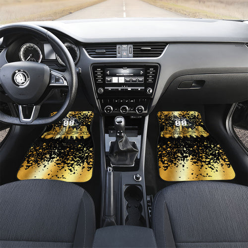 Personalised Collingwood Magpies City Of Football Team Car Mats Melbourne City Skyline Illustration Sport Fan