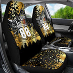 Personalised Collingwood Magpies City Of Football Team Car Seat Cover Melbourne City Skyline Illustration Sport Fan