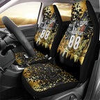 Personalised Collingwood Magpies City Of Football Team Car Seat Cover Melbourne City Skyline Illustration Sport Fan