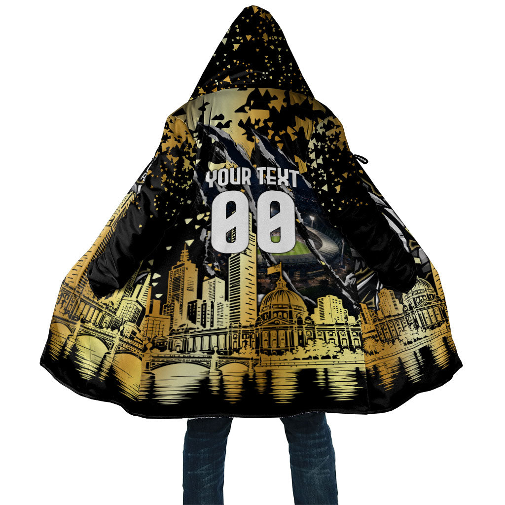 Personalised Collingwood Magpies City Of Football Team Cloak Melbourne City Skyline Illustration Sport Fan
