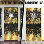 Personalised Collingwood Magpies City Of Football Team Door Cover Melbourne City Skyline Illustration Sport Fan