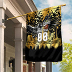 Personalised Collingwood Magpies City Of Football Team Garden Flag Melbourne City Skyline Illustration Sport Fan