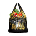 Personalised Collingwood Magpies City Of Football Team Grocery Bag Melbourne City Skyline Illustration Sport Fan