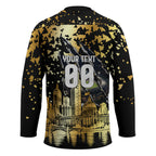 Personalised Collingwood Magpies City Of Football Team Hockey Jersey Melbourne City Skyline Illustration Sport Fan
