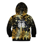 Personalised Collingwood Magpies City Of Football Team Kid Hoodie Melbourne City Skyline Illustration Sport Fan