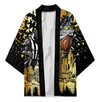 Personalised Collingwood Magpies City Of Football Team Kimono Melbourne City Skyline Illustration Sport Fan