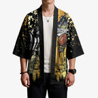 Personalised Collingwood Magpies City Of Football Team Kimono Melbourne City Skyline Illustration Sport Fan