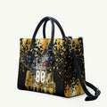 Personalised Collingwood Magpies City Of Football Team Leather Bag Melbourne City Skyline Illustration Sport Fan