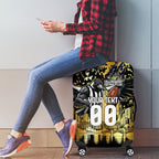 Personalised Collingwood Magpies City Of Football Team Luggage Cover Melbourne City Skyline Illustration Sport Fan
