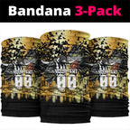 Personalised Collingwood Magpies City Of Football Team Neck Gaiter Melbourne City Skyline Illustration Sport Fan