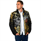 Personalised Collingwood Magpies City Of Football Team Padded Jacket Melbourne City Skyline Illustration Sport Fan