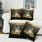 Personalised Collingwood Magpies City Of Football Team Pillow Cover Melbourne City Skyline Illustration Sport Fan