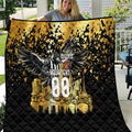 Personalised Collingwood Magpies City Of Football Team Quilt Melbourne City Skyline Illustration Sport Fan