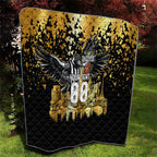 Personalised Collingwood Magpies City Of Football Team Quilt Melbourne City Skyline Illustration Sport Fan