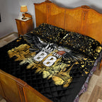 Personalised Collingwood Magpies City Of Football Team Quilt Bed Set Melbourne City Skyline Illustration Sport Fan