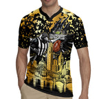 Personalised Collingwood Magpies City Of Football Team Rugby Jersey Melbourne City Skyline Illustration Sport Fan