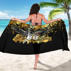 Personalised Collingwood Magpies City Of Football Team Sarong Melbourne City Skyline Illustration Sport Fan