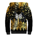 Personalised Collingwood Magpies City Of Football Team Sherpa Hoodie Melbourne City Skyline Illustration Sport Fan