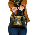Personalised Collingwood Magpies City Of Football Team Shoulder Handbag Melbourne City Skyline Illustration Sport Fan