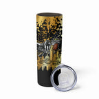 Personalised Collingwood Magpies City Of Football Team Skinny Tumbler Melbourne City Skyline Illustration Sport Fan