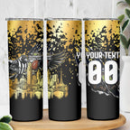 Personalised Collingwood Magpies City Of Football Team Skinny Tumbler Melbourne City Skyline Illustration Sport Fan