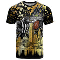 Personalised Collingwood Magpies City Of Football Team T Shirt Melbourne City Skyline Illustration Sport Fan