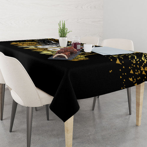 Personalised Collingwood Magpies City Of Football Team Tablecloth Melbourne City Skyline Illustration Sport Fan