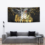 Personalised Collingwood Magpies City Of Football Team Tapestry Melbourne City Skyline Illustration Sport Fan
