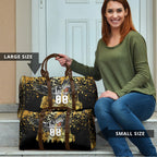 Personalised Collingwood Magpies City Of Football Team Travel Bag Melbourne City Skyline Illustration Sport Fan