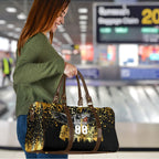 Personalised Collingwood Magpies City Of Football Team Travel Bag Melbourne City Skyline Illustration Sport Fan