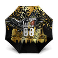 Personalised Collingwood Magpies City Of Football Team Umbrella Melbourne City Skyline Illustration Sport Fan
