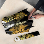 Personalised Collingwood Magpies City Of Football Team Umbrella Melbourne City Skyline Illustration Sport Fan