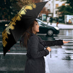 Personalised Collingwood Magpies City Of Football Team Umbrella Melbourne City Skyline Illustration Sport Fan