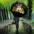 Personalised Collingwood Magpies City Of Football Team Umbrella Melbourne City Skyline Illustration Sport Fan