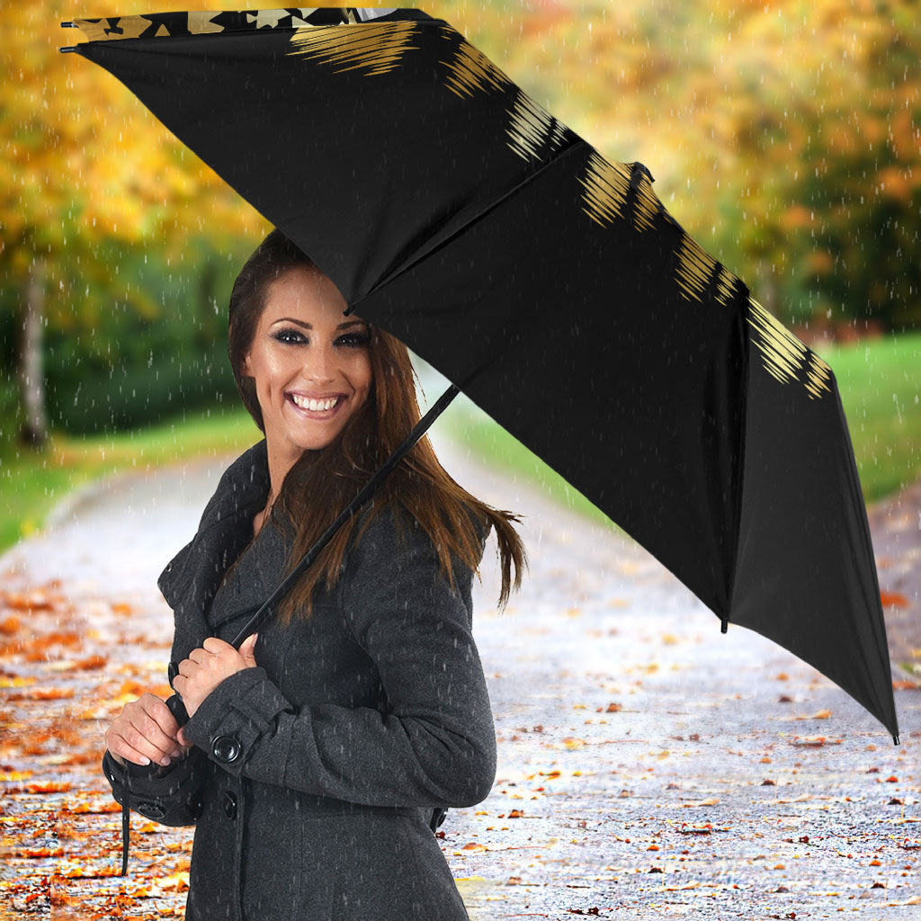 Personalised Collingwood Magpies City Of Football Team Umbrella Melbourne City Skyline Illustration Sport Fan