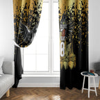 Personalised Collingwood Magpies City Of Football Team Window Curtain Melbourne City Skyline Illustration Sport Fan