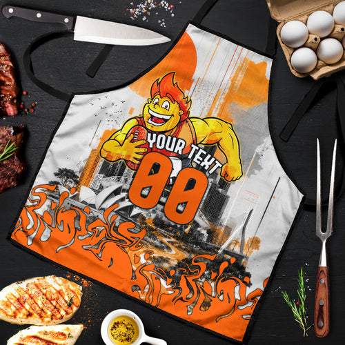 Personalised Greater Western Sydney Giants City Of Football Team Apron Sydney City Skyline Illustration Sport Fan