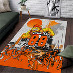 Personalised Greater Western Sydney Giants City Of Football Team Area Rug Sydney City Skyline Illustration Sport Fan