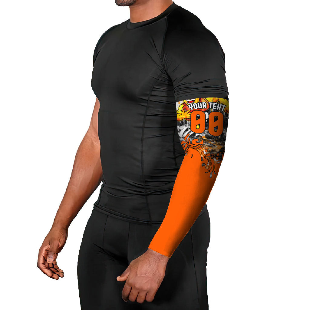 Personalised Greater Western Sydney Giants City Of Football Team Arm Sleeves Sydney City Skyline Illustration Sport Fan