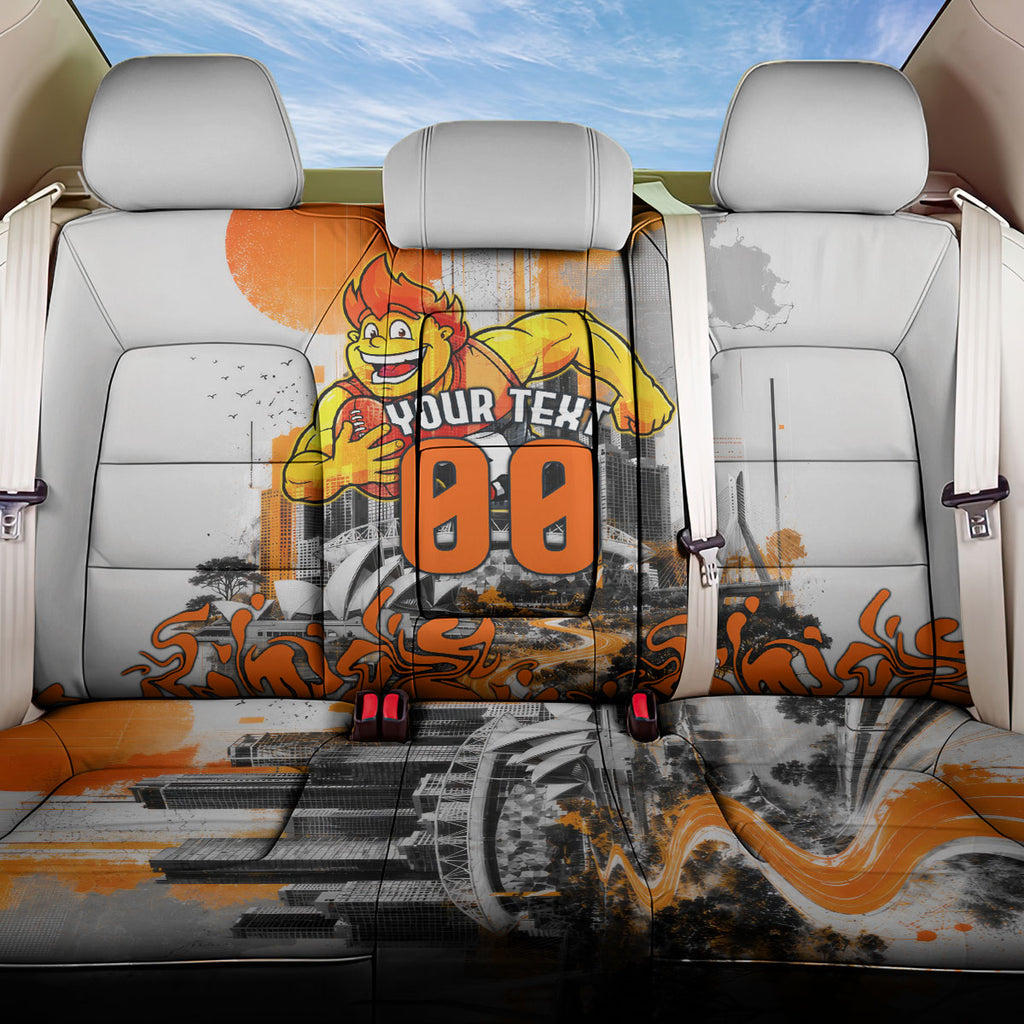 Personalised Greater Western Sydney Giants City Of Football Team Back Car Seat Cover Sydney City Skyline Illustration Sport Fan