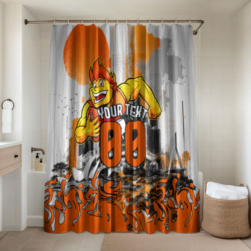 Personalised Greater Western Sydney Giants City Of Football Team Bathroom Set Sydney City Skyline Illustration Sport Fan