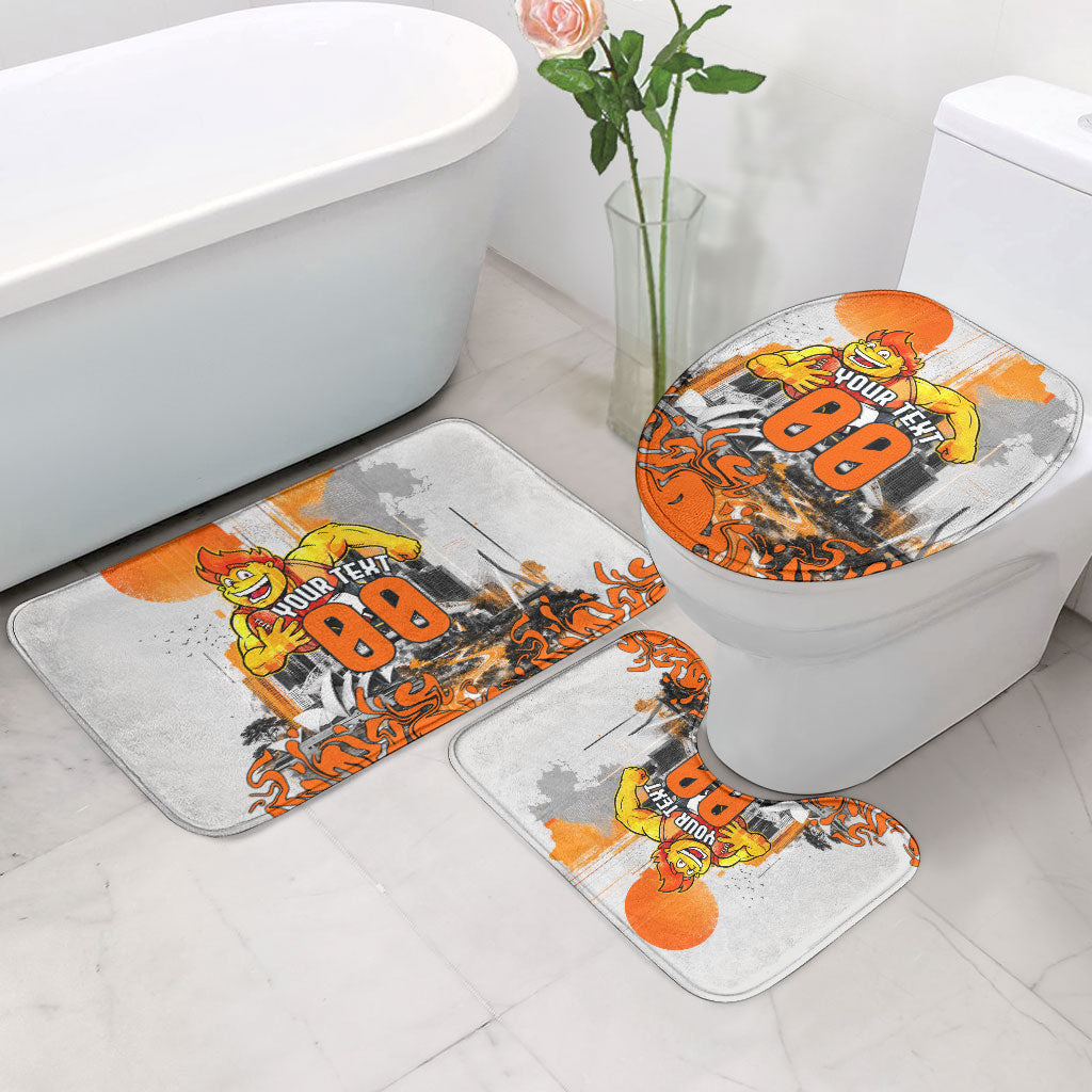 Personalised Greater Western Sydney Giants City Of Football Team Bathroom Set Sydney City Skyline Illustration Sport Fan