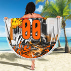 Personalised Greater Western Sydney Giants City Of Football Team Beach Blanket Sydney City Skyline Illustration Sport Fan
