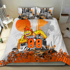 Personalised Greater Western Sydney Giants City Of Football Team Bedding Set Sydney City Skyline Illustration Sport Fan
