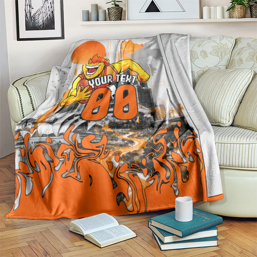Personalised Greater Western Sydney Giants City Of Football Team Blanket Sydney City Skyline Illustration Sport Fan