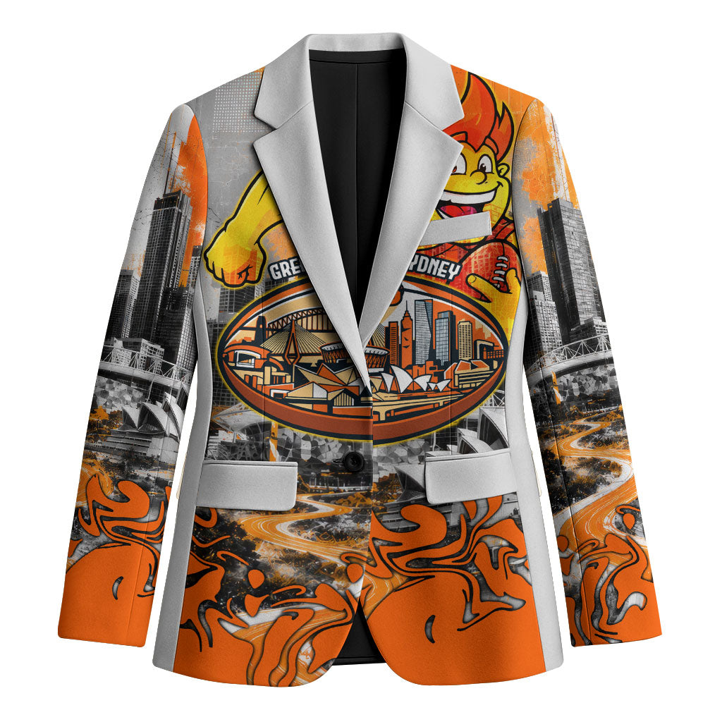 Personalised Greater Western Sydney Giants City Of Football Team Blazer Sydney City Skyline Illustration Sport Fan