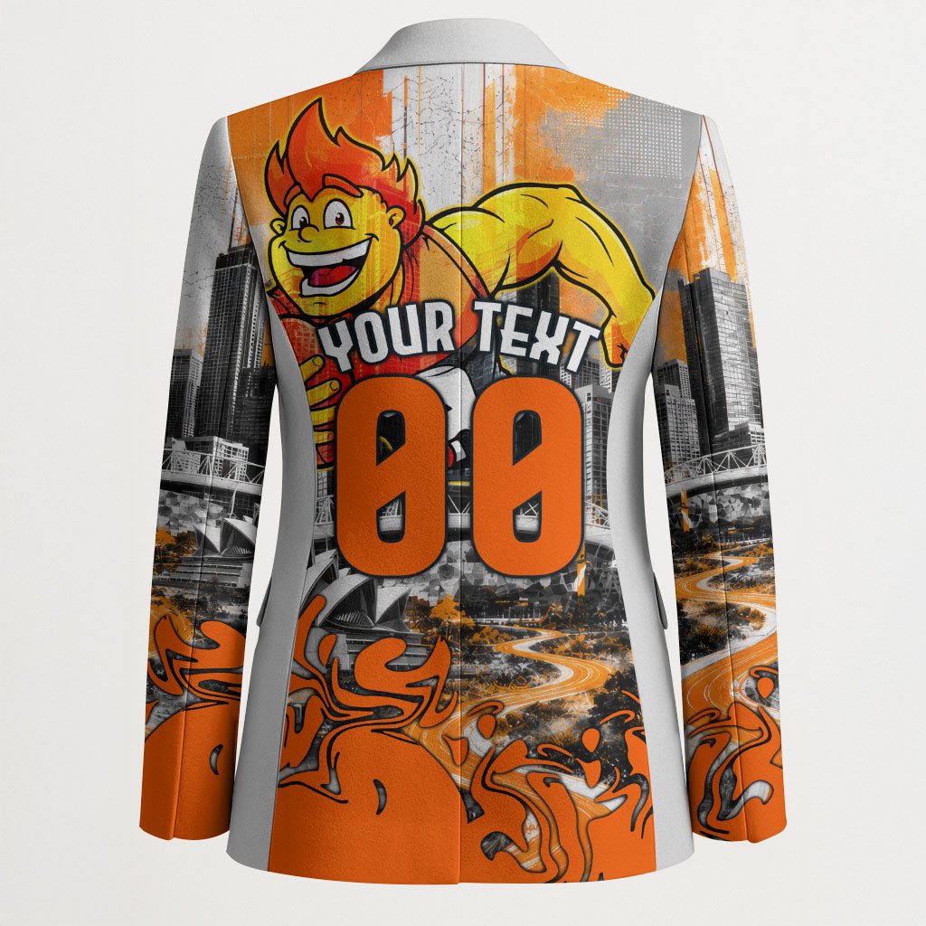 Personalised Greater Western Sydney Giants City Of Football Team Blazer Sydney City Skyline Illustration Sport Fan