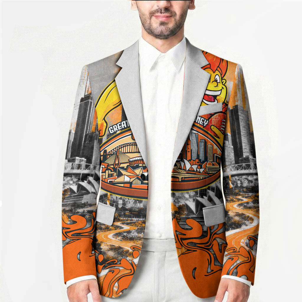 Personalised Greater Western Sydney Giants City Of Football Team Blazer Sydney City Skyline Illustration Sport Fan