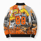 Personalised Greater Western Sydney Giants City Of Football Team Bomber Puffer Jacket Sydney City Skyline Illustration Sport Fan
